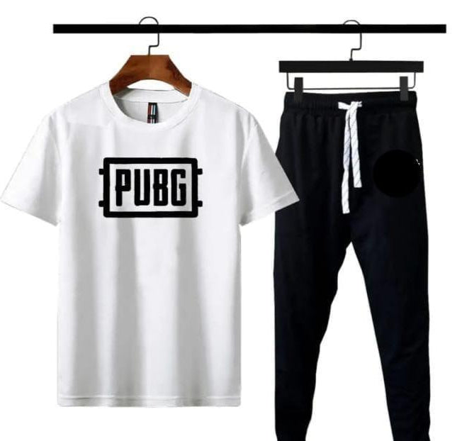 2 Pcs Men's Polyester Printed Track Suit