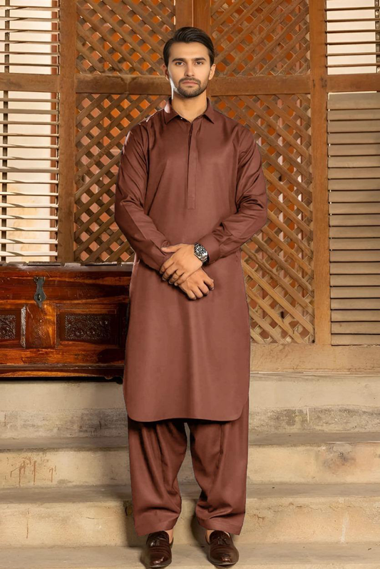 Men's Unstitched Soft Cotton Plain Suit