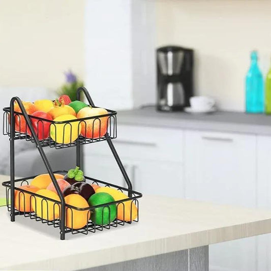 Stylish Stainless Steel Fruit Basket - 1 Pc for Modern Living