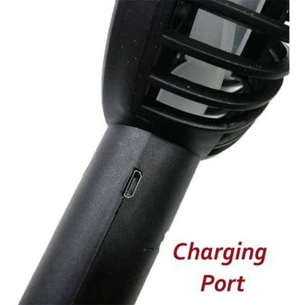 Portable USB Rechargeable Handheld 3-Speed Strong Wind Electric Small Mini Cooling Fan Random Color